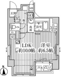 ＨＦ東中野レジデンスの物件間取画像